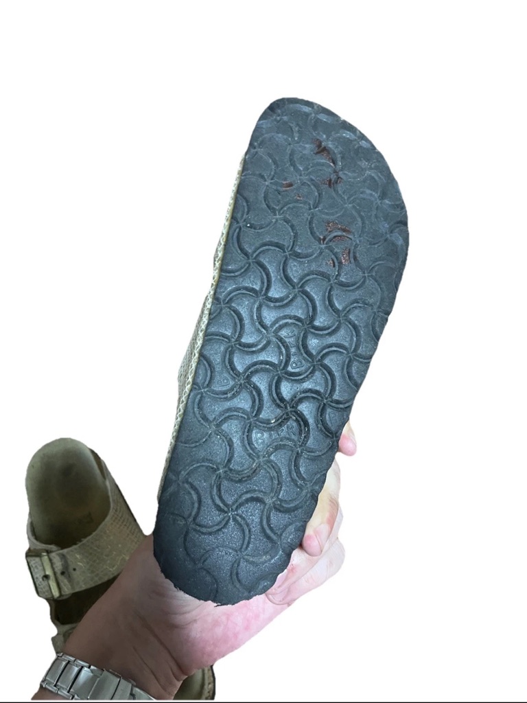Birkenstock Arizona Shiny Python Eggshell Sandals - Size 37 (Us Women’s 6-6.5) — image 5 of 7